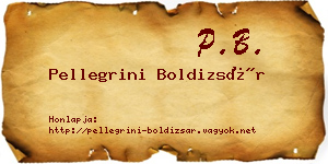 Pellegrini Boldizsár névjegykártya